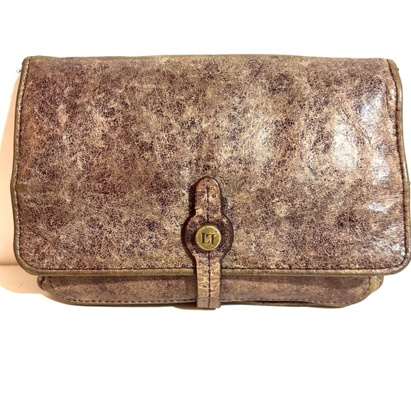 Latico Yellow and Brown clutch wallet bag - Picture 1 of 7